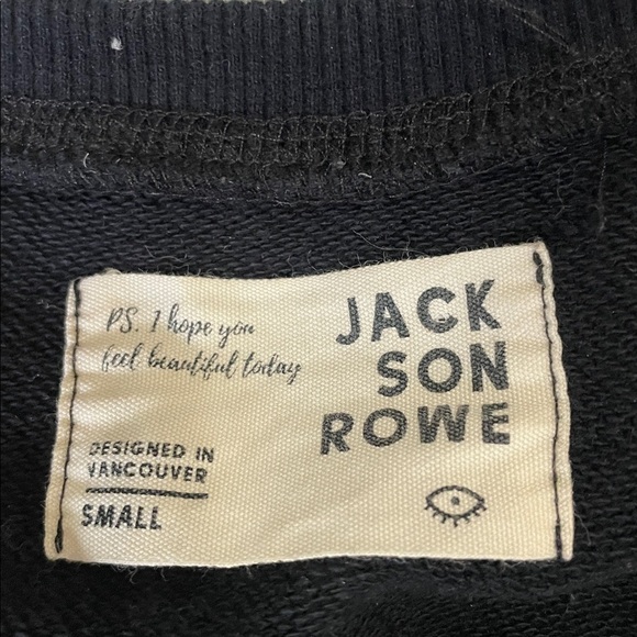 Jackson Rowe | Black | Larrea | Cotton | Hi-Low | Sweatshirt Dress | Size S - Picture 11 of 16